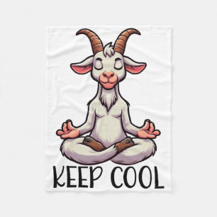 Ziegen Keep Cool Yoga Meditation Fleecedecke