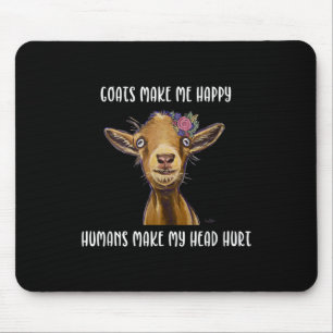 Ziegen machen mich glücklich, lange mousepad