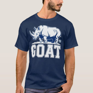 Ziegen-Nashorn-Grafik-Parodie-fette-Tier-Kunst T-Shirt