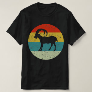 Ziegen-Retro-Silhouette 70er T-Shirt