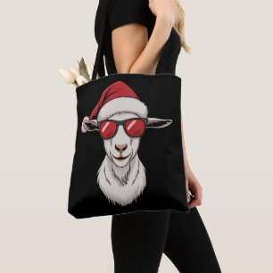 Ziegen-Santa-Hut Lustig Niedlich Bauernhof Tier La Tasche