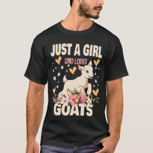 Ziegen-Shirt Nur Ein Mädchen Das Ziegen Liebt Love T-Shirt