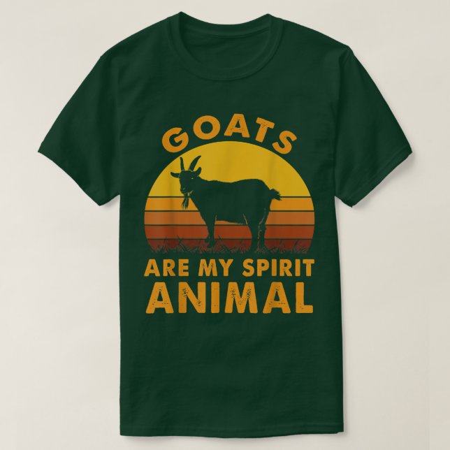 Ziegen sind meine Geist Tiere Ziegen Bauer Farm T-Shirt (Design vorne)