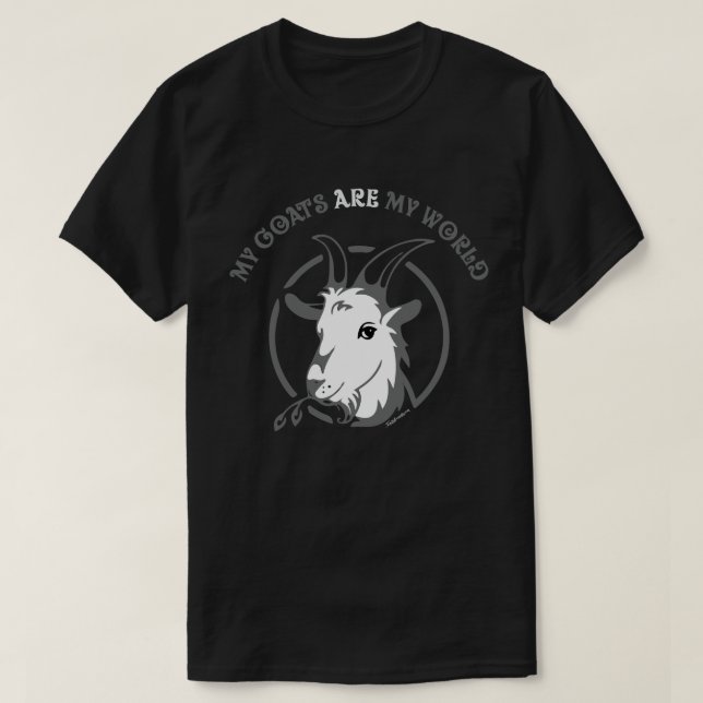 ZIEGEN SIND MEINE WELT | von TotallyGoatally™ T-Shirt (Design vorne)