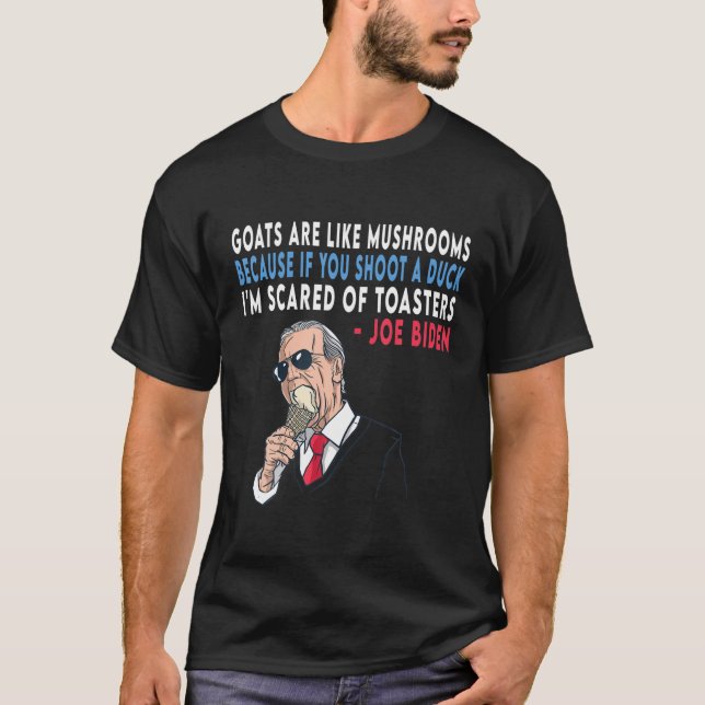 Ziegen sind wie Pilze, denn wenn man einen Mann sc T-Shirt (Vorderseite)