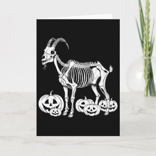 Ziegen Skelett Geburtstag Halloween Männer Frauen Karte