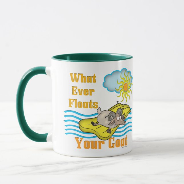Ziegen-Tasse und Ziegen-Trinkbehälter Tasse (Links)