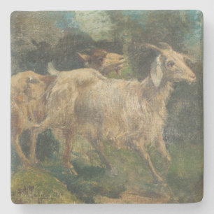 Ziegen (von Vincenzo Caprile) Steinuntersetzer