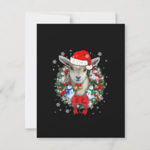 Ziegen-Weihnachtsschmuck-Dekoration Geschenk X-mas Einladung