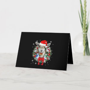 Ziegen-Weihnachtsschmuck-Dekoration Geschenk Xmas- Karte