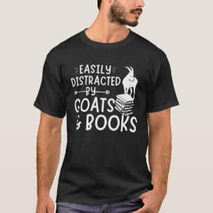 Ziegenangebot leicht von Ziegen und Büchern abgele T-Shirt