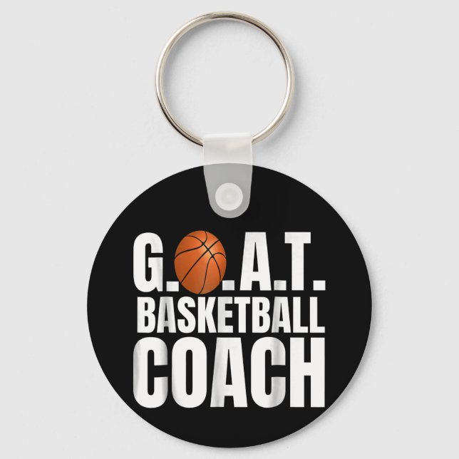 Ziegenbasketballtrainer Bester aller Zeittrainer Schlüsselanhänger (Vorderseite)