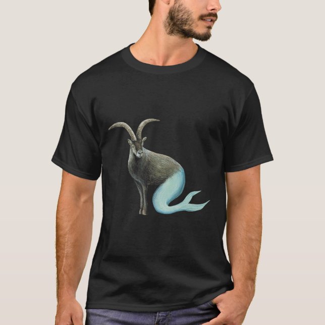 Ziegenbock zur Veranschaulichung zodiakischer Astr T-Shirt (Vorderseite)