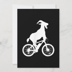Ziegenfahrer Funny Goat Lover Graphic Feiertagskarte