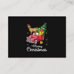 Ziegenfahrt Roter Wagen Weihnachten Visitenkarte