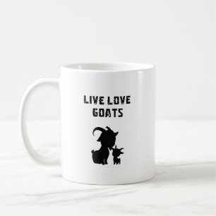 Ziegenfarm-Tierliebhaber-Leidenschaft Live Love Go Kaffeetasse