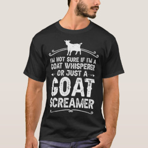Ziegenflüster-Retro-Drehziege mit Vorführung T-Shirt