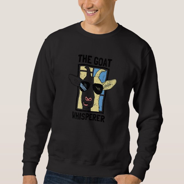 Ziegenflüstertier Cool Sweatshirt (Vorderseite)
