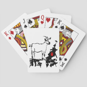 Ziegengestein Vietnamesisches Chinesisches Jahr Zo Spielkarten