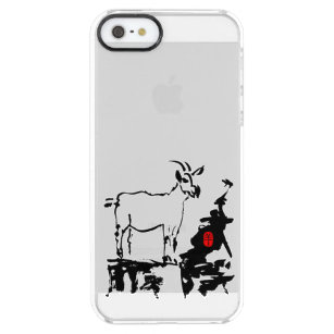 Ziegengesteine Vietnamesisch Chinesisch Jahr Zodia Durchsichtige iPhone SE/5/5s Hülle