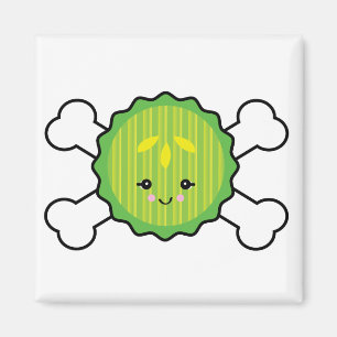 Ziegenhalterung und Kreuzknochen Magnet