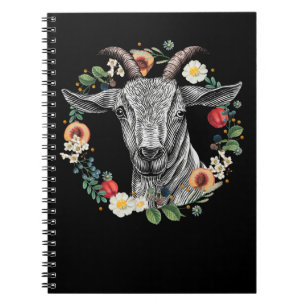 Ziegenhaltung Blume Naturfarm Notizblock