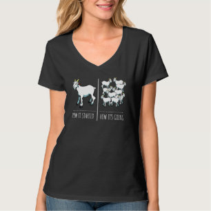 Ziegenhaltung Niedliche Schafe T-Shirt