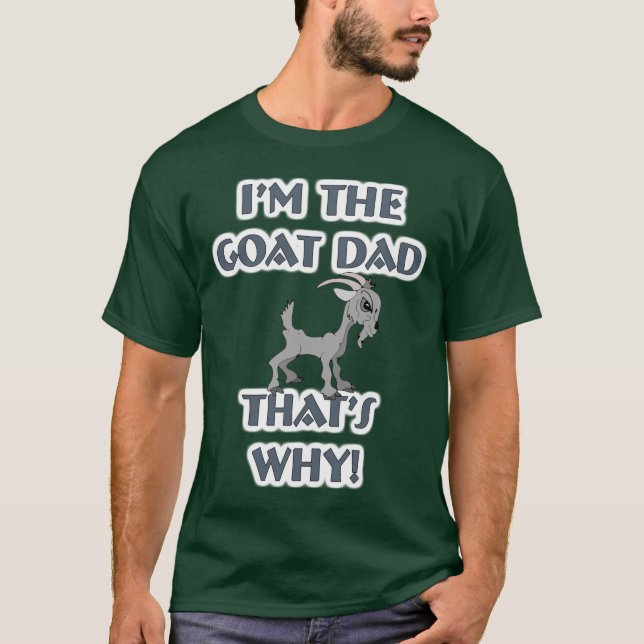 Ziegenhüter Tierziege Vater Ehemann T-Shirt (Vorderseite)
