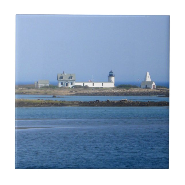 Ziegeninsel Leuchtturm Fliese (Vorderseite)