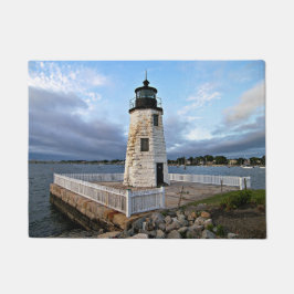 Ziegeninsel Leuchtturm, Rhode Island Door Mat Fußmatte