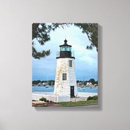 Ziegeninsel Leuchtturm, Rhode Island Leinwanddruck