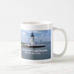 Ziegeninsel Leuchtturm, Rhode Island Tasse