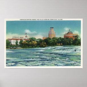 Ziegeninselansicht Amerikanische Rapids Poster