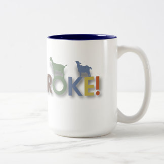 Ziegenkaffee-Tasse, Ziege brach Logo Zweifarbige Tasse