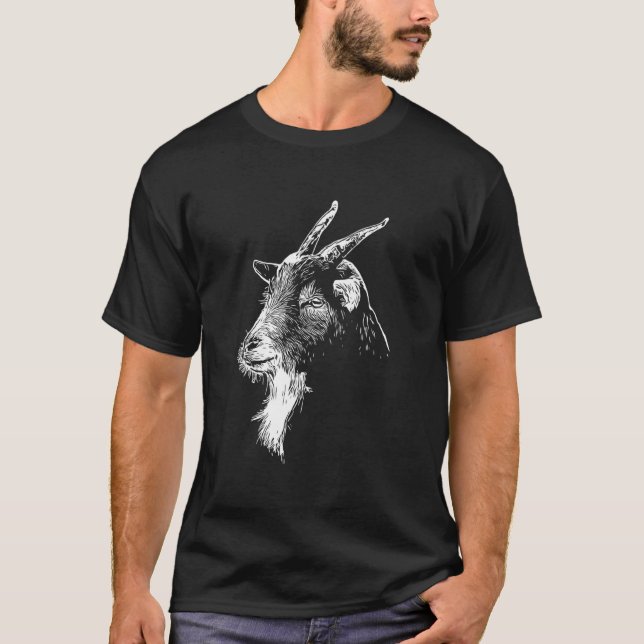 Ziegenkopf T-Shirt (Vorderseite)