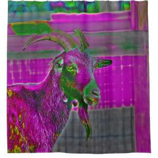 Ziegenkunst Duschvorhang