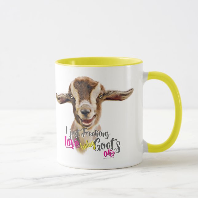 ZIEGENLIEBE | Ich friere einfach LIEBE Babyziegen  Tasse (Rechts)