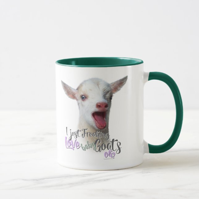 ZIEGENLIEBE | Ich friere einfach LIEBE Babyziegen  Tasse (Rechts)