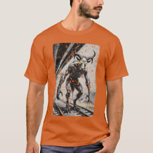 Ziegenmann-Kryptid-CCTV-Glitch-Horror-Sichtung Jun T-Shirt