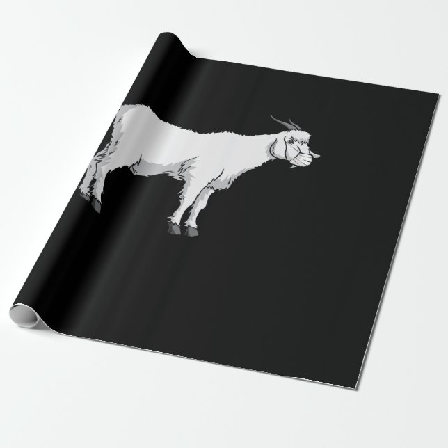 Ziegenmaske Geschenkpapier (Ungerollt)