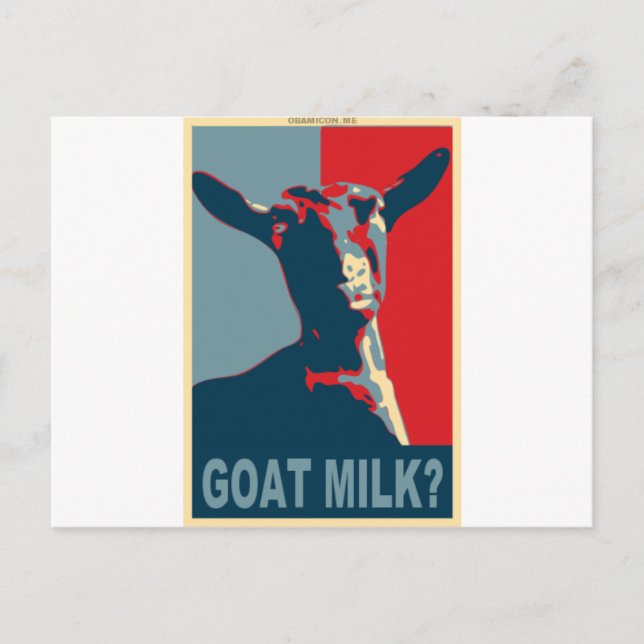 Ziegenmilch-2,gif Postkarte (Vorderseite)