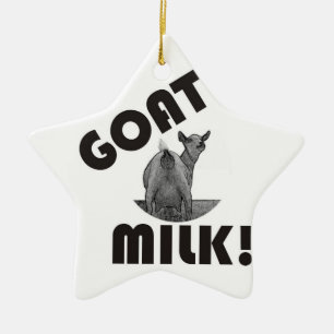 ZIEGENMILCH-STERN-WEIHNACHTSverzierung Keramik Ornament