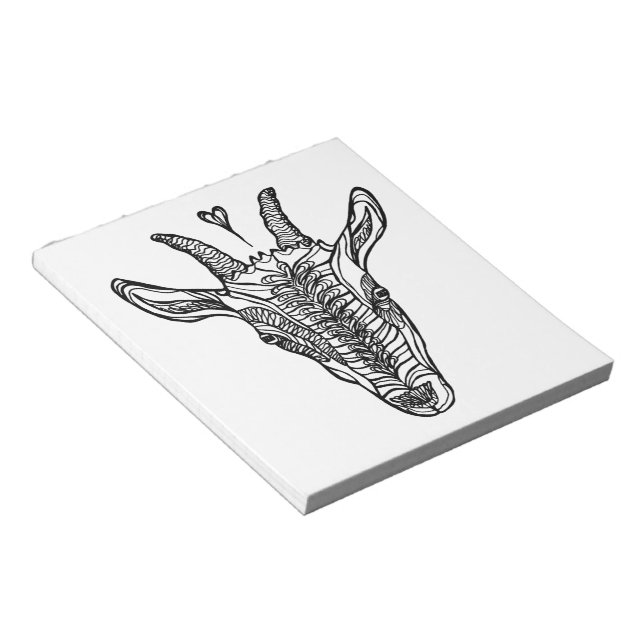 Ziegenportrait mit Herz Notizblock (angewinkelt)