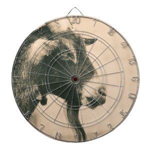 Ziegenprofil Dartscheibe