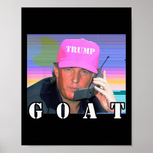 Ziegenrepublikanischer Konservativer Trump 2024 Fu Poster