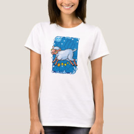 Ziegenschafe, die in den Sternen springen T-Shirt