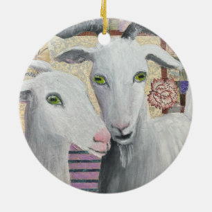 Ziegenschmuck - Keramik Ornament
