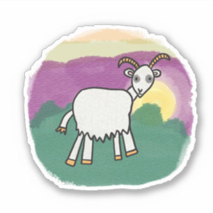 Ziegensticker Aufkleber