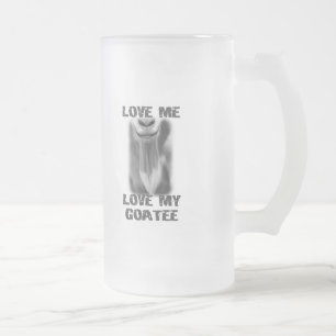 Ziegentierzucht Liebe meine Goatee Vater Männer Mattglas Bierglas