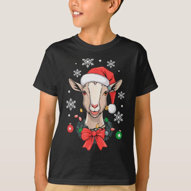 Ziegenweihnachten  T-Shirt (Vorderseite)